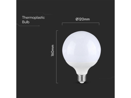 SKU 21125 VT-288 V-TAC PRO Lampadina LED Chip Samsung E27 18W 110LM/W G120 6500K