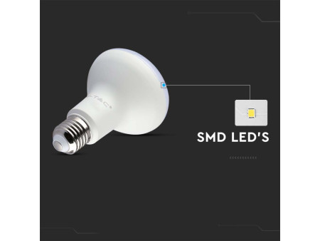 SKU 21142 VT-263-N V-TAC PRO Lampadina LED Chip Samsung E27 8,5W R63 4000K