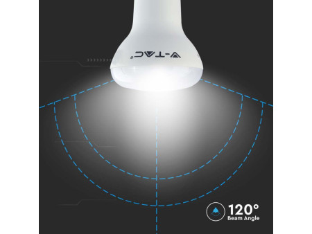 SKU 21141 VT-263 V-TAC PRO Lampadina LED Chip Samsung E27 8,5W R63 3000K