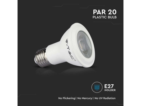 SKU 21149 VT-220 V-TAC PRO Lampadina LED Chip Samsung E27 5,8W PAR20 6500K
