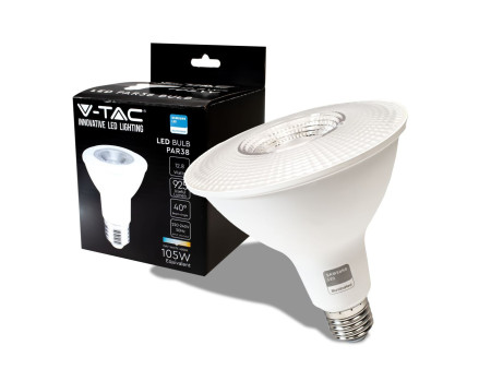 SKU 21150 VT-238 V-TAC PRO Lampadina LED Chip Samsung E27 12,8W PAR38 3000K