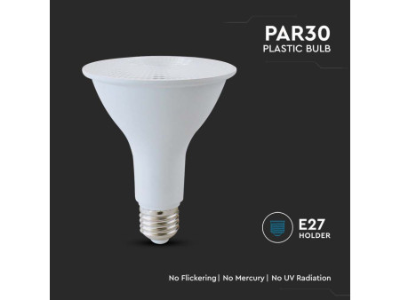 SKU 21153 VT-230-N V-TAC PRO Lampadina LED Chip Samsung E27 11W PAR30 3000K