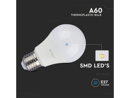 SKU 21230 VT-210-N V-TAC PRO Lampadina LED Chip Samsung E27 9W A60 6500K