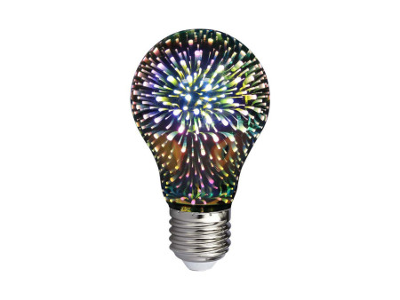 SKU 212704 VT-2203-N V-TAC Lampadina LED E27 3W A60 Filamento 3D 3000K