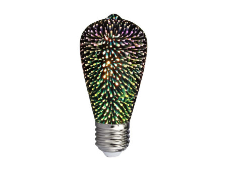 SKU 212705 VT-2223-N V-TAC Lampadina LED E27 3W ST64 Filamento 3D 3000K