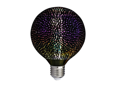 SKU 212706 VT-2233 V-TAC Lampadina LED E27 4W G125 Filamento 3D 3000K
