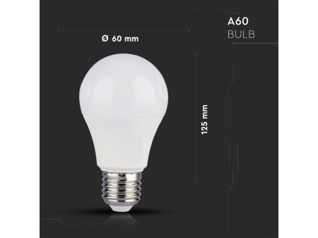 SKU 212752 VT-5113-N V-TAC Lampadina LED E27 11W A60 Compatibile Google Home e Alexa con App V-Tac Smart RGB 3 in 1 Dimmerabile
