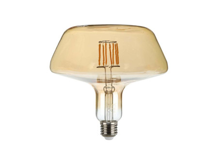 SKU 212790 VT-2308-N V-TAC Lampadina LED E27 8W T180 Filamento Ambrata 1800K