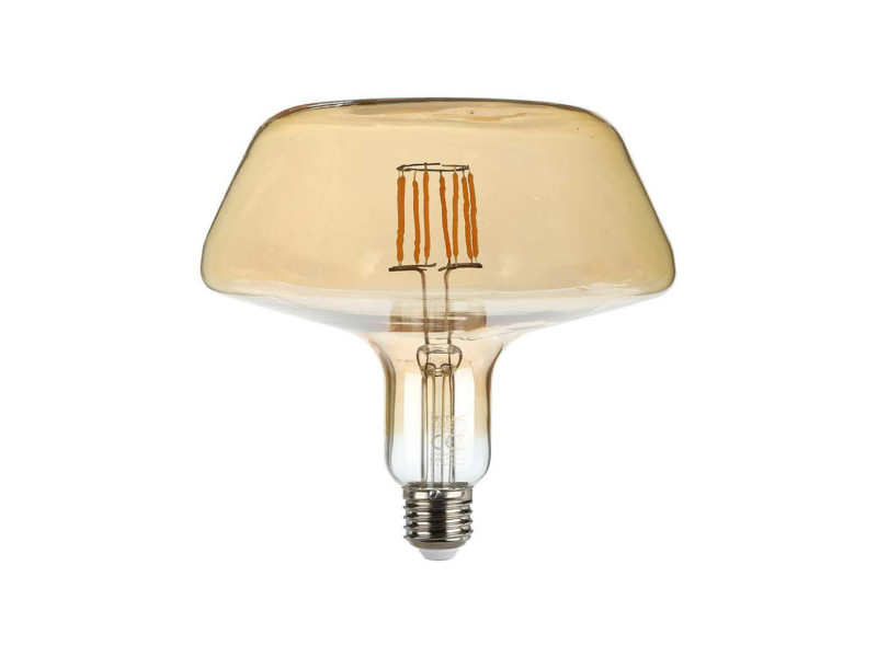 SKU 212790 VT-2308-N V-TAC Lampadina LED E27 8W T180 Filamento Ambrata 1800K