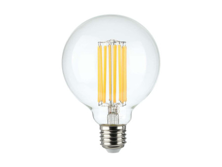 SKU 212803 VT-2338 V-TAC Lampadina LED E27 18W 140LM/W G95 Filamento 3000K