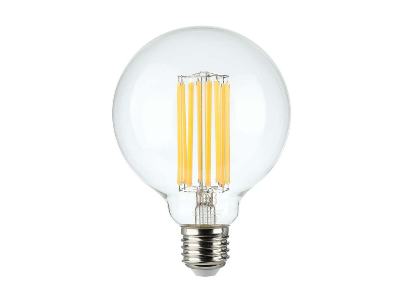 SKU 212803 VT-2338 V-TAC Lampadina LED E27 18W 140LM/W G95 Filamento 3000K