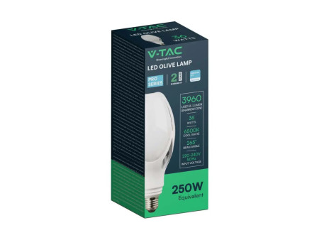 SKU 21283 VT-240 V-TAC PRO Lampadina LED Chip Samsung E27 36W 110LM/W Oliva 3000K