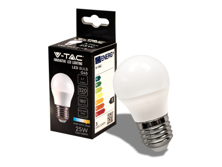 SKU 214162 VT-1830 V-TAC Lampadina LED E27 3,7W G45 4000K