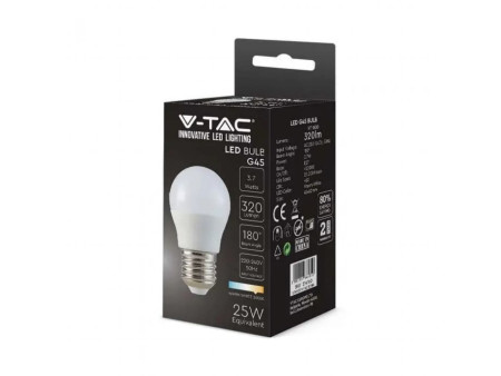SKU 214160 VT-1830-N V-TAC Lampadina LED E27 3,7W G45 3000K