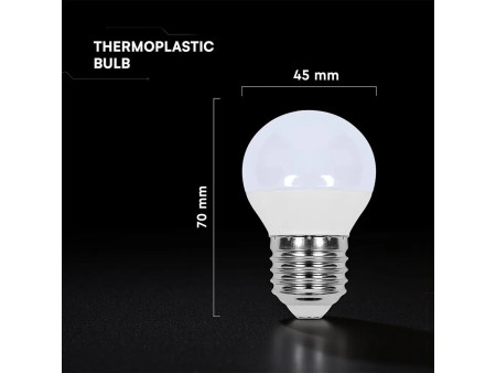 SKU 2141606 VT-1830 V-TAC PRO Lampadina LED Chip CREE E27 3,7W G45 3000K