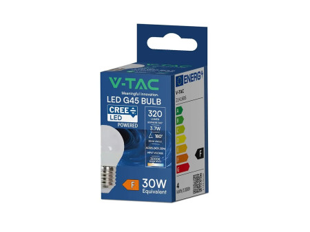 SKU 2142076 VT-1830 V-TAC PRO Lampadina LED Chip CREE E27 3,7W G45 6500K