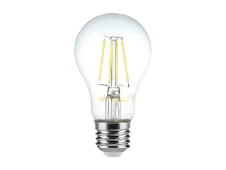 SKU 214303 VT-1887 V-TAC Lampadina LED E27 6W A60 Filamento 4000K