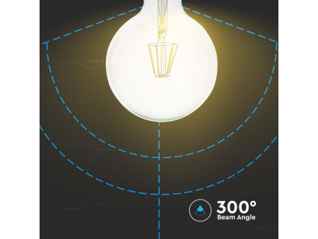 SKU 214424 VT-1979-N V-TAC Lampadina LED E27 10W G125 Filamento 6500K