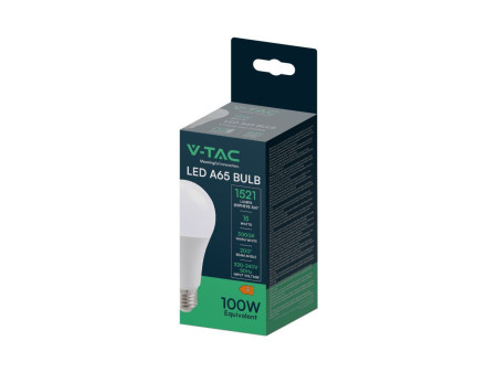 SKU 214454 VT-2015-N V-TAC Lampadina LED E27 15W 100LM/W A65 4000K
