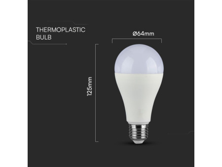 SKU 214454 VT-2015-N V-TAC Lampadina LED E27 15W 100LM/W A65 4000K