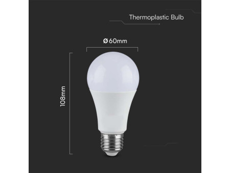 SKU 214457 VT-2017 V-TAC Lampadina LED E27 17W 100LM/W A65 4000K