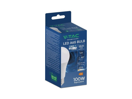 SKU 2144536 VT-2015 V-TAC PRO Lampadina LED Chip CREE E27 15W 100LM/W A65 3000K