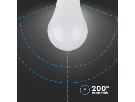 SKU 214459 VT-2016-N V-TAC Lampadina LED E27 8.5W A60 con Sensore Crepuscolare 3000K