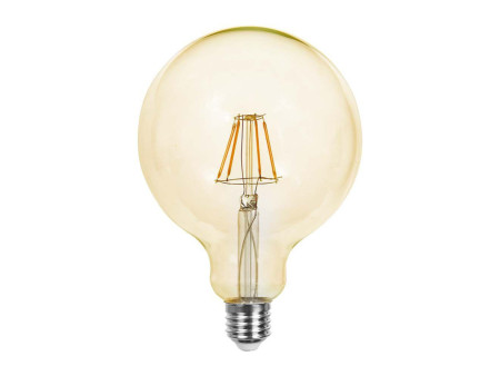 SKU 214473 VT-1956 V-TAC Lampadina LED E27 6W G125 Filamento Ambrato 2200K