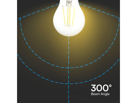 SKU 217120 VT-1885 V-TAC Lampadina LED E27 4W 100LM/W A60 Filamento 6500K