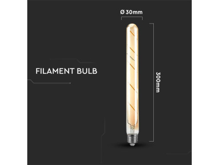 SKU 217142 VT-2005-N V-TAC Lampadina LED E27 5W T30 Filamento Ambrato 2200K