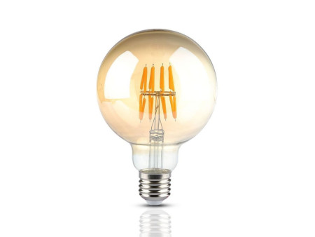 SKU 217145 VT-2019-N V-TAC Lampadina LED E27 8W G95 Filamento Ambrato 2200K