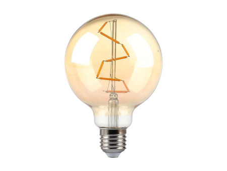 SKU 217146 VT-2024-N V-TAC Lampadina LED E27 4W G95 Filamento Ambrato 2200K