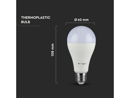 SKU 217241 VT-1900 V-TAC Lampadina LED E27 8,5W A60 4000K (Box 3 pezzi)