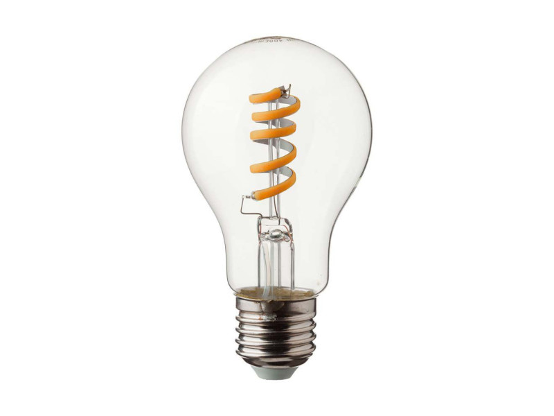 SKU 217336 VT-2164-N V-TAC Lampadina LED E27 4W 100LM/W A60 Filamento a Spirale 3000K