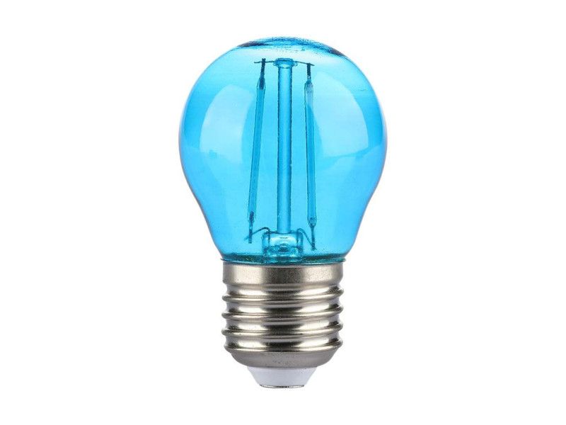 SKU 217412 VT-2132 V-TAC Lampadina LED E27 2W G45 Filamento Colore Blu
