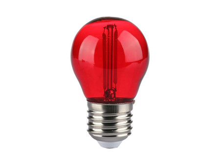SKU 217413 VT-2132 V-TAC Lampadina LED E27 2W G45 Filamento Colore Rosso