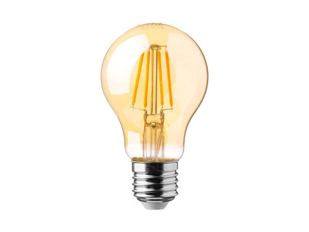 SKU 217457 VT-2123 V-TAC Lampadina LED E27 12W 110LM/W A70 Filamento Ambrato 2200K