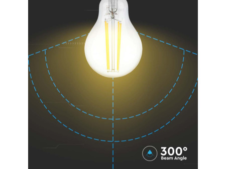SKU 217458 VT-2133 V-TAC Lampadina LED E27 12W 125LM/W A60 Filamento 3000K