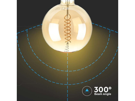 SKU 217462 VT-2158D-N V-TAC Lampadina LED E27 8W G200 Filamento 1800K Dimmerabile