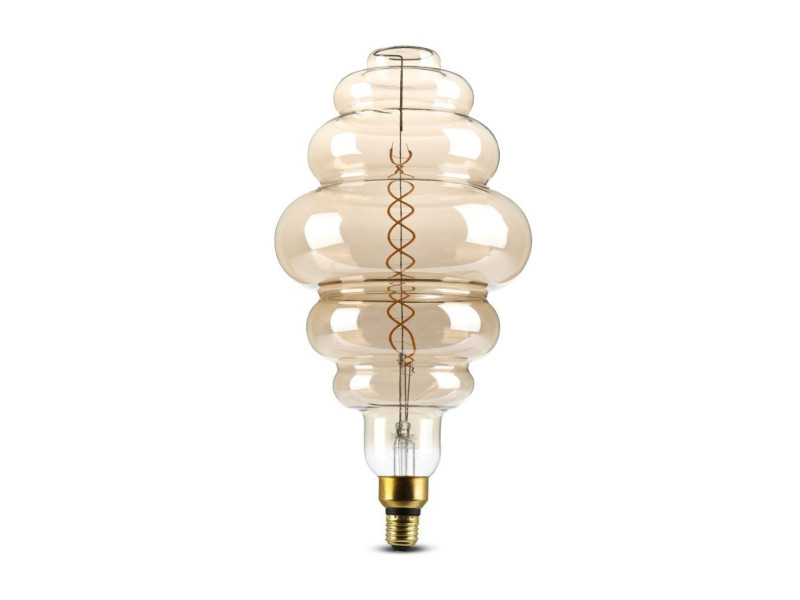 SKU 217465 VT-2188D V-TAC Lampadina LED E27 8W S200 Doppio Filamento Oscurato 1800K Dimmerabile