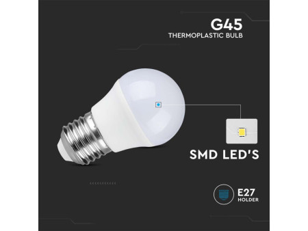 SKU 21868 VT-290 V-TAC PRO Lampadina LED Chip Samsung E27 6,5W G45 6500K