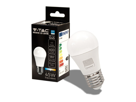 SKU 21867 VT-290 V-TAC PRO Lampadina LED Chip Samsung E27 6,5W G45 4000K