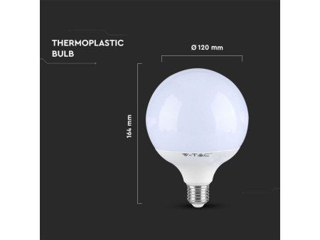 SKU 225 VT-218 V-TAC PRO Lampadina LED Chip Samsung E27 17W G120 3000K