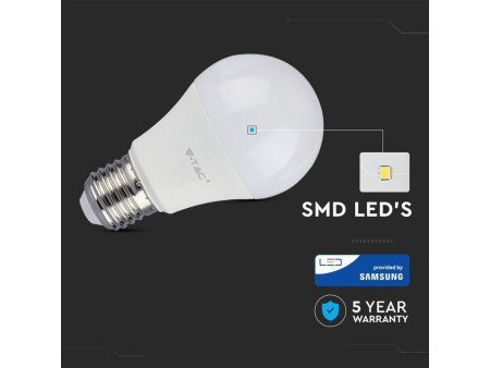 SKU 233 VT-212 V-TAC PRO Lampadina LED Chip Samsung E27 11W 100LM/W A60 6400K