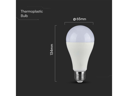 SKU 23215 VT-21017 V-TAC PRO Lampadina LED Chip Samsung E27 17W A65 6500K
