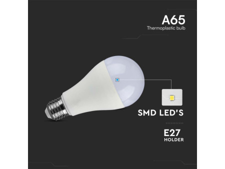 SKU 23215 VT-21017 V-TAC PRO Lampadina LED Chip Samsung E27 17W A65 6500K