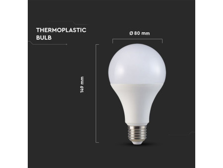 SKU 239 VT-233 V-TAC PRO Lampadina LED Chip Samsung E27 20W A80 6400K