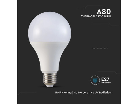 SKU 23749 VT-22022 V-TAC Lampadina LED E27 20W 120LM/W A80 6500K