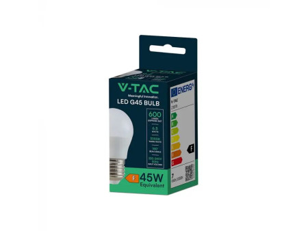 SKU 23880 VT-290 V-TAC Lampadina LED E27 6,5W G45 6500K
