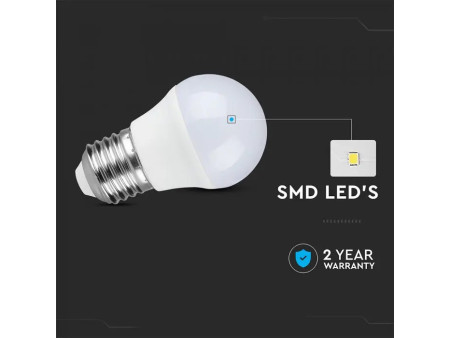 SKU 23878 VT-290 V-TAC Lampadina LED E27 6,5W G45 3000K